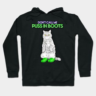 Kitty in Clogs- Green Hoodie